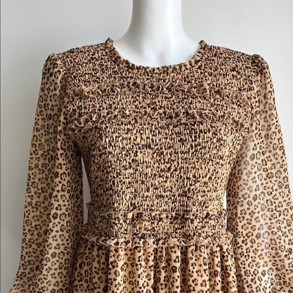 Rachel Parcell Smocked Ruffle Dress - L - Picture 8 of 9